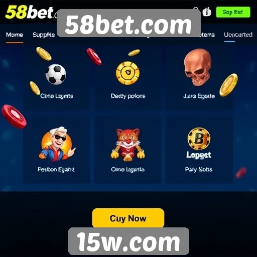 Novas funcionalidades do site de jogos 58bet