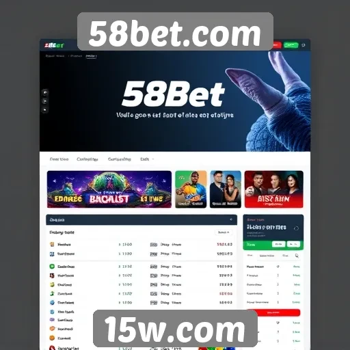 Interface do usuário no 58bet.com é intuitiva e moderna
